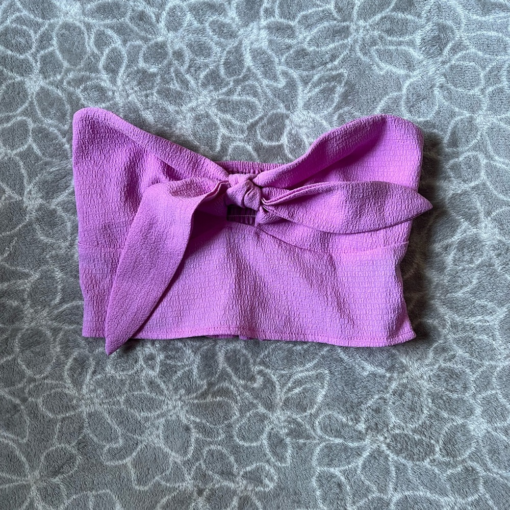 Tie Front Tube Top